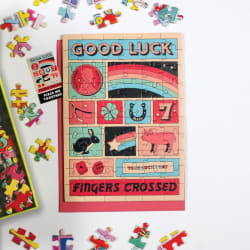 Good Luck Greeting Card Puzzle Quotes & Inspirational