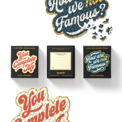 How Are We Not Famous? 100 Piece Mini Shaped Puzzle Mini Puzzle Quotes & Inspirational