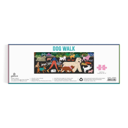 Dog Walk Panoramic Puzzle Dogs