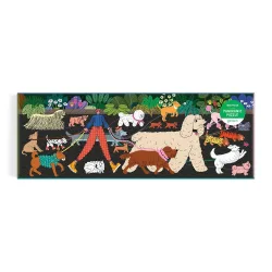Dog Walk Panoramic Puzzle Dogs