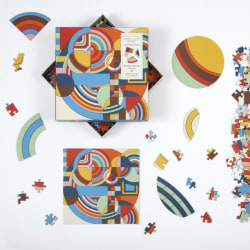 Frank Lloyd Wright Hoffman House Rug Puzzle with Shaped Pieces Contemporary & Modern Art
