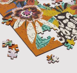 Kitty McCall Leopard Vase Wood Puzzle Flower & Garden