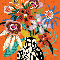 Kitty McCall Leopard Vase Wood Puzzle Flower & Garden