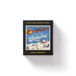 Don't Stop Believin' Mini Shaped Puzzle Winter