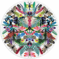 Round Christian Lacroix Heritage Collection Butterflies and Insects