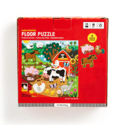 Farm Friends 25 Piece Floor Puzzle with Shaped Pieces Farm