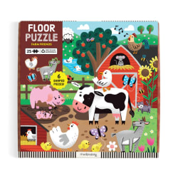 Farm Friends 25 Piece Floor Puzzle with Shaped Pieces Farm