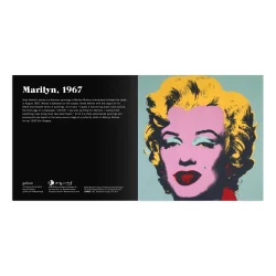 Andy Warhol Marilyn 2-in-1 Sliding Wood Puzzle Famous People