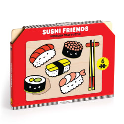 Sushi Friends Wooden Tray Puzzle Food and Drink