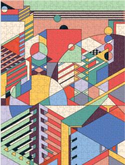Frank Lloyd Wright Imperial Hotel Contemporary & Modern Art Jigsaw Puzzle