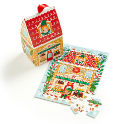Santa's Bakery 48 Piece Mini Puzzle Ornament Christmas