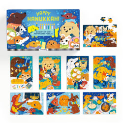 Happy Hanukkah! Countdown Puzzle Set Hanukkah