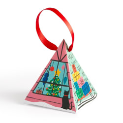 Puzzle Ornament Alpine Cottage Christmas