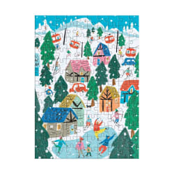 Puzzle Ornament Alpine Cottage Christmas