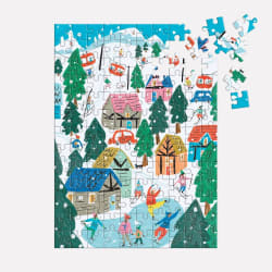 Puzzle Ornament Alpine Cottage Christmas