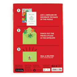 Greeting Card Puzzle -  Christmas Critters Christmas