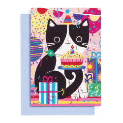Greeting Card Puzzle - Purr-fect Cat Birthday Cats