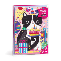 Greeting Card Puzzle - Purr-fect Cat Birthday Cats