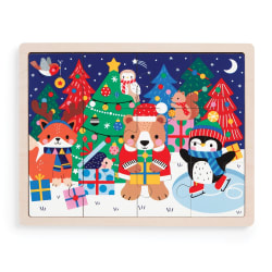 Festive Friends 12 Piece Wooden Tray Puzzle Christmas