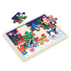 Festive Friends 12 Piece Wooden Tray Puzzle Christmas
