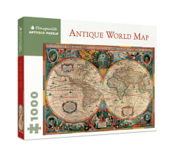 Antique World Map, 1630 Maps & Geography