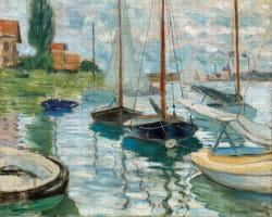 Sailboats On Seine Boat