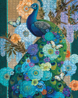 Floral Peacock Birds