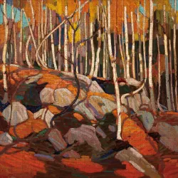 The Birch Grove, Autumn Fine Art