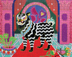 Tsz Kam: Black Lion, Black Ribbon - Scratch and Dent Cultural Art