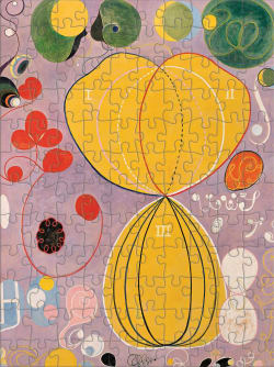 Hilma af Klint 120-Piece Double-Sided Jigsaw Puzzle Set Contemporary & Modern Art