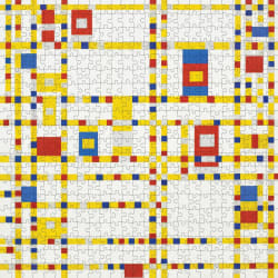 Piet Mondrian: Broadway Boogie Woogie 500-Piece Jigsaw Puzzle Contemporary & Modern Art