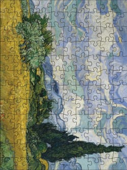 Vincent van Gogh 120-Piece Double-Sided Jigsaw Puzzle Set Fine Art
