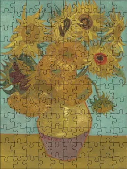 Vincent van Gogh 120-Piece Double-Sided Jigsaw Puzzle Set Fine Art