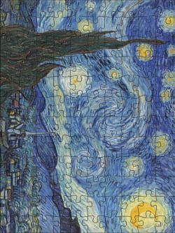 Vincent van Gogh 120-Piece Double-Sided Jigsaw Puzzle Set Fine Art