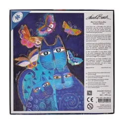 Blue Cats and Butterflies Puzzle 500 PC Cats