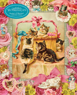 Cynthia Hart's Victoriana Cats: Basket of Mischief Cats