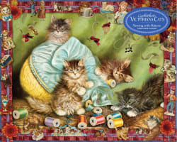 Cynthia Hart's Victoriana Cats: Sewing with Kittens Cats