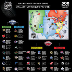 NHL League Hockey Map dupe Sports