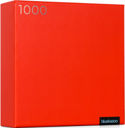 Black and White and Red All Over Series &ndash; 3 Impossible Puzzles - Red Jigsaw Puzzle Monochromatic