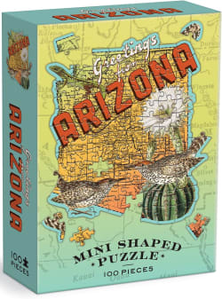 Arizona Mini Shaped Puzzle Maps & Geography