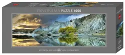 Blue Lake Panoramic Puzzle Mountain