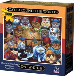 Cats Around The World Travel Jigsaw Puzzle