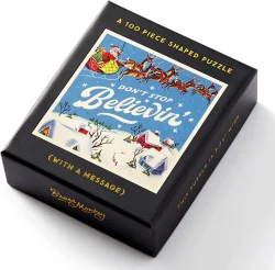 Don't Stop Believin' Mini Shaped Puzzle Winter