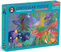 Forest Day & Night Lenticular Puzzle Forest Animal