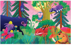 Forest Day & Night Lenticular Puzzle Forest Animal