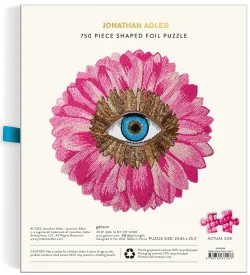 Jonathan Adler Petals Shaped Foil Puzzle Fantasy