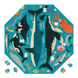 Ocean Life to Scale Octagon Shaped Puzzle Sea Life