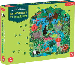 Rainforest Terrarium Shaped Puzzle - Scratch and Dent Forest Animal