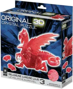 Red Dragon Deluxe 3D Crystal Puzzle Dragon