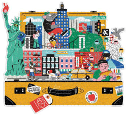 The City That Never Sleeps Shaped Puzzle Landmarks & Monuments